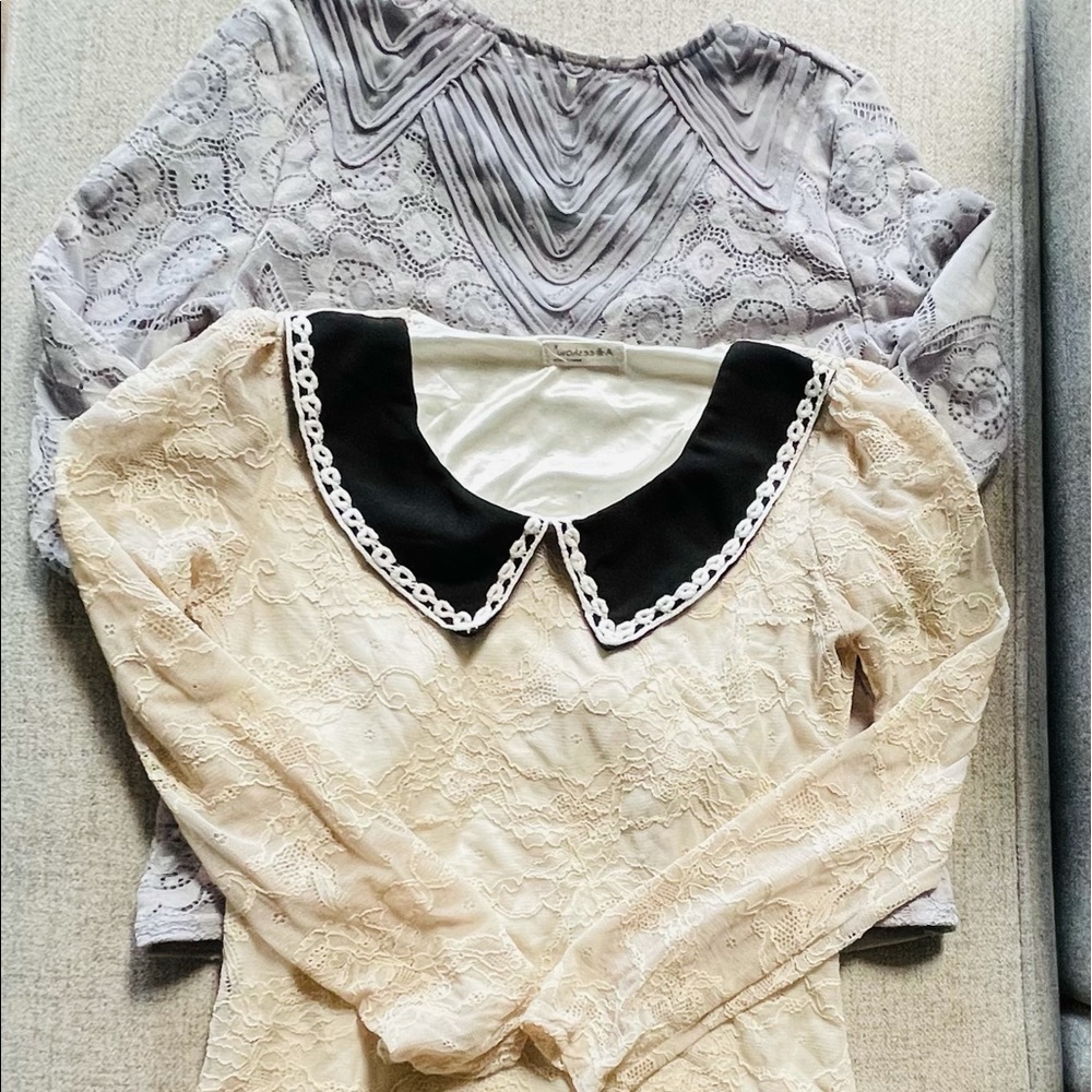 Gorgeous vintage lace tops